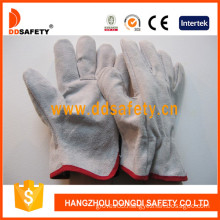 Cow Split Leather Driver Winter Glove Safety Gloves (DLD310)